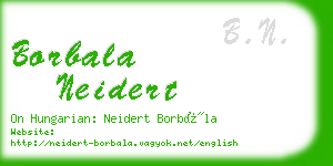 borbala neidert business card